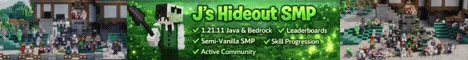 Minecraft Server Js Hideout SMP - 20 players online