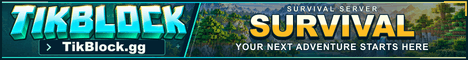 Minecraft Server TikBlock - 25 players online